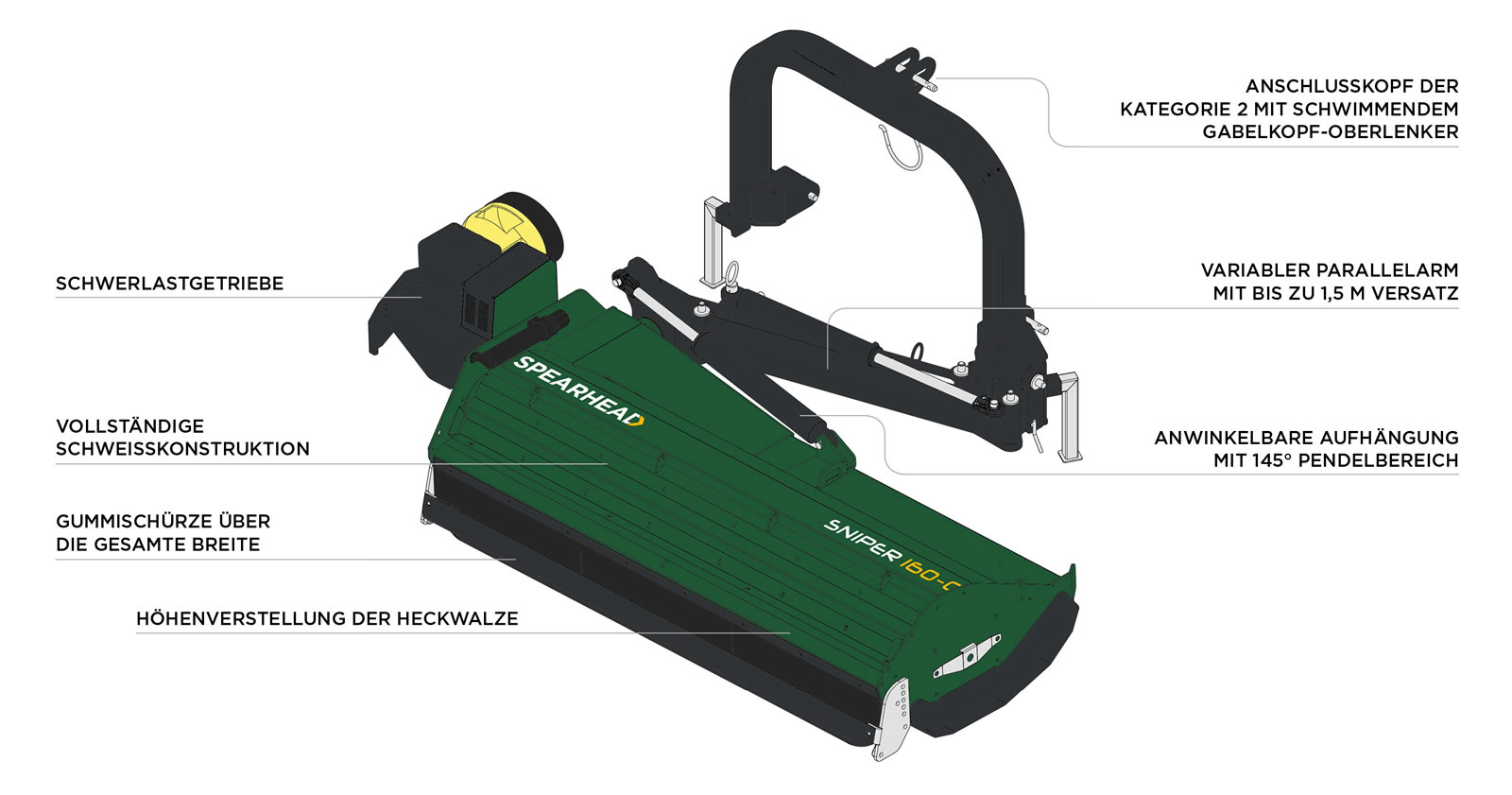 Sniper Professional Flail Offset Mower DE